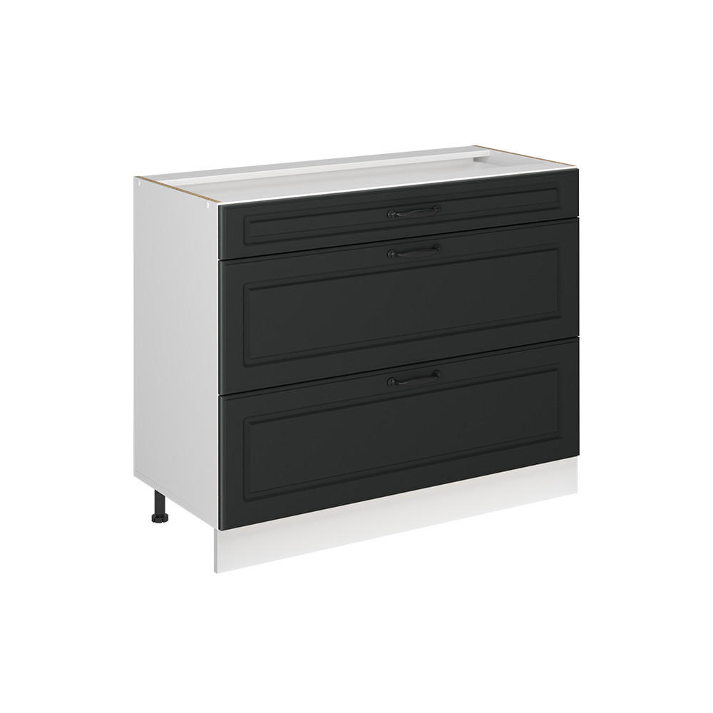 Vicco Küchenunterschrank Anthrazit, Weiß 100x81.6x46 cm