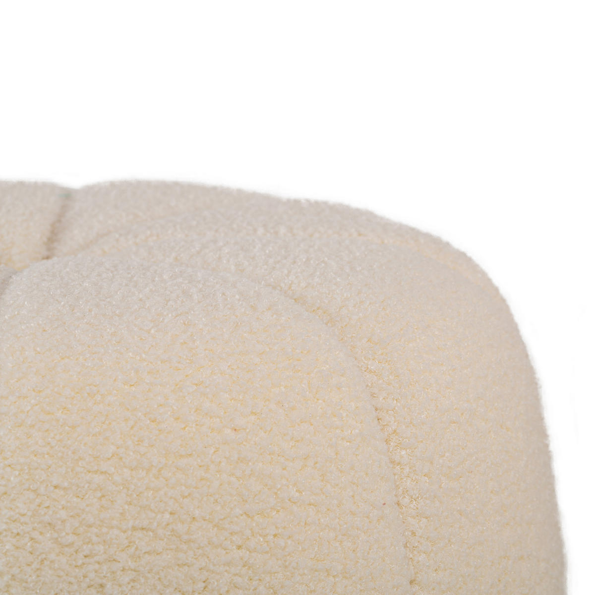 POUF Wolle Weiß - Weiß, Textil (50/38/50cm) - Nordlys