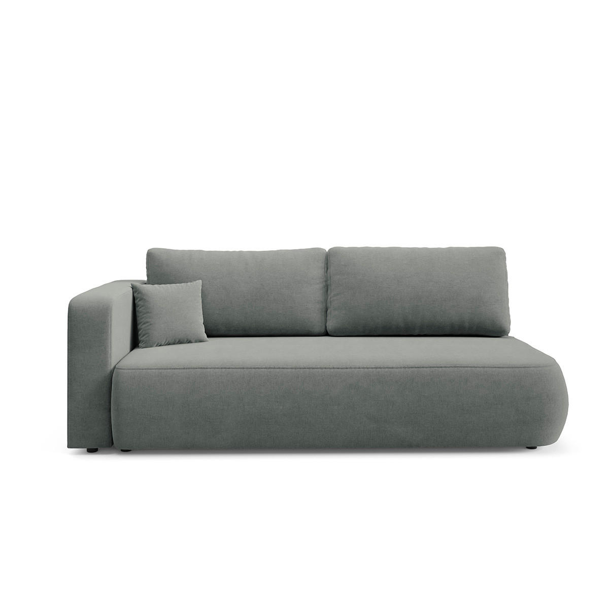 SOFA Antonio 3 Sitzplätze Grau - Grau, Holz (228/82/106cm) - Petits-meubles