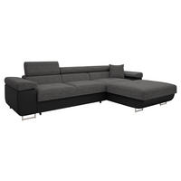 ECKSOFA Torezio Mini, Seite: Rechts - Dunkelgrau, Holz/Textil (280/170cm) - MIRJAN24