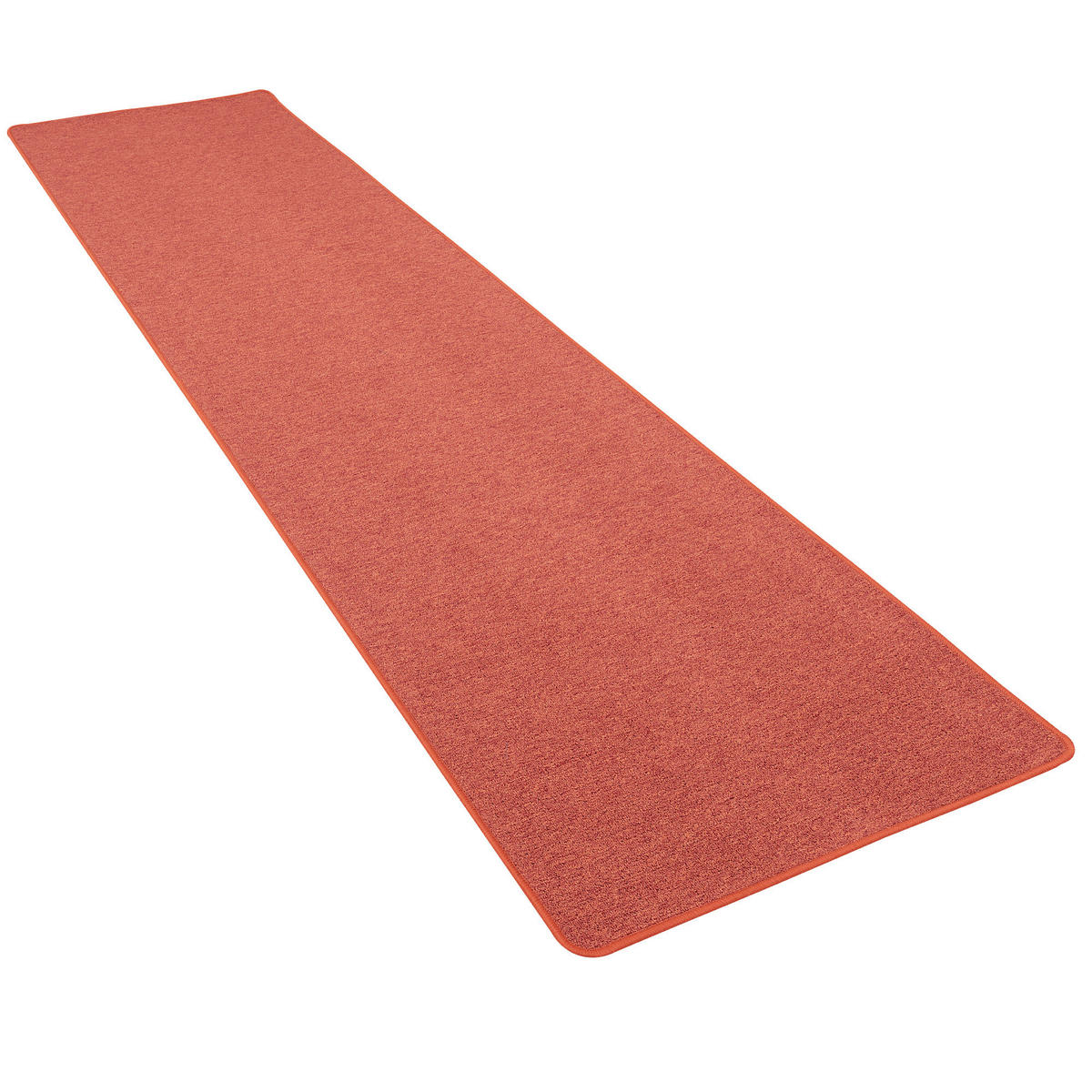 FEINSCHLINGEN VELOUR LÄUFER TEPPICH STRONG - Terra cotta, Textil (80/200cm) - Snapstyle