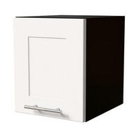 KLAPPHÄNGESCHRANK Oslo W4B/30 Weiß Matt / Schwarz 30 / 32,5 / 36cm - Schwarz/Weiß, Holz/Holzwerkstoff (30/36/32.5cm) - Feldmann-Wohnen