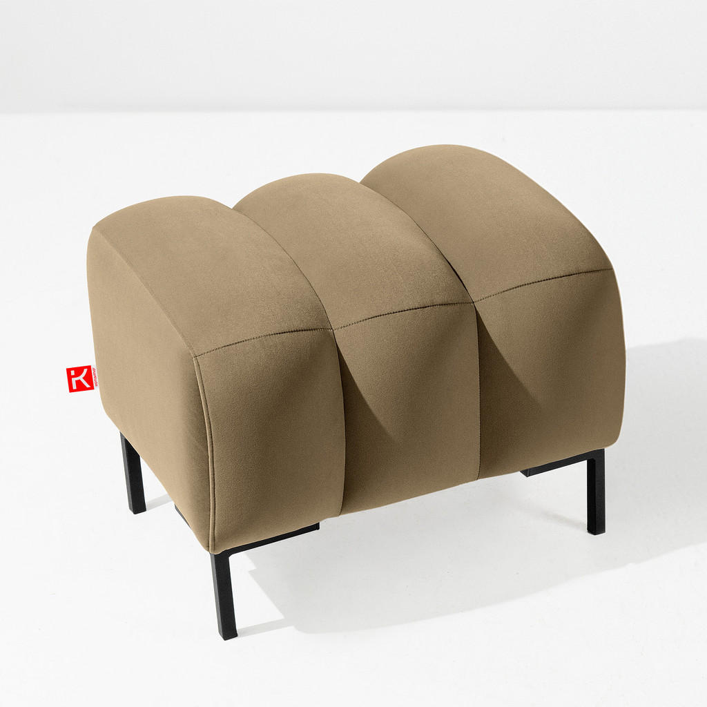 Thumbnail - Konsimo® Sitzhocker, Creme, Holz, Textil, Rechteckig, 60x50x50 cm, Hergestellt in Europa, FSC 100%, Wohnzimmer, Hocker, ...