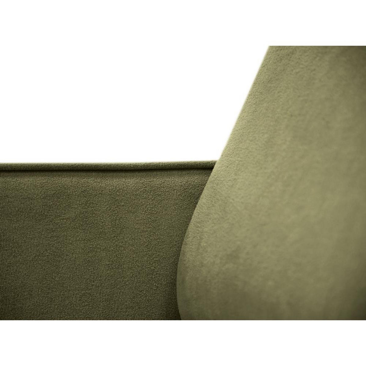 ECKSOFA ohne Schlaffunktion Pedro L hellgrün rechts - Schwarz/Hellgrün, Kunststoff/Textil (267/170cm)