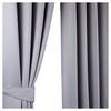 VERDUNKELUNGSVORHÄNGE Fischgrät mit Thermo-Funktion, Ösen 167/228 cm - Grau, Textil (167/228cm) - Homescapes