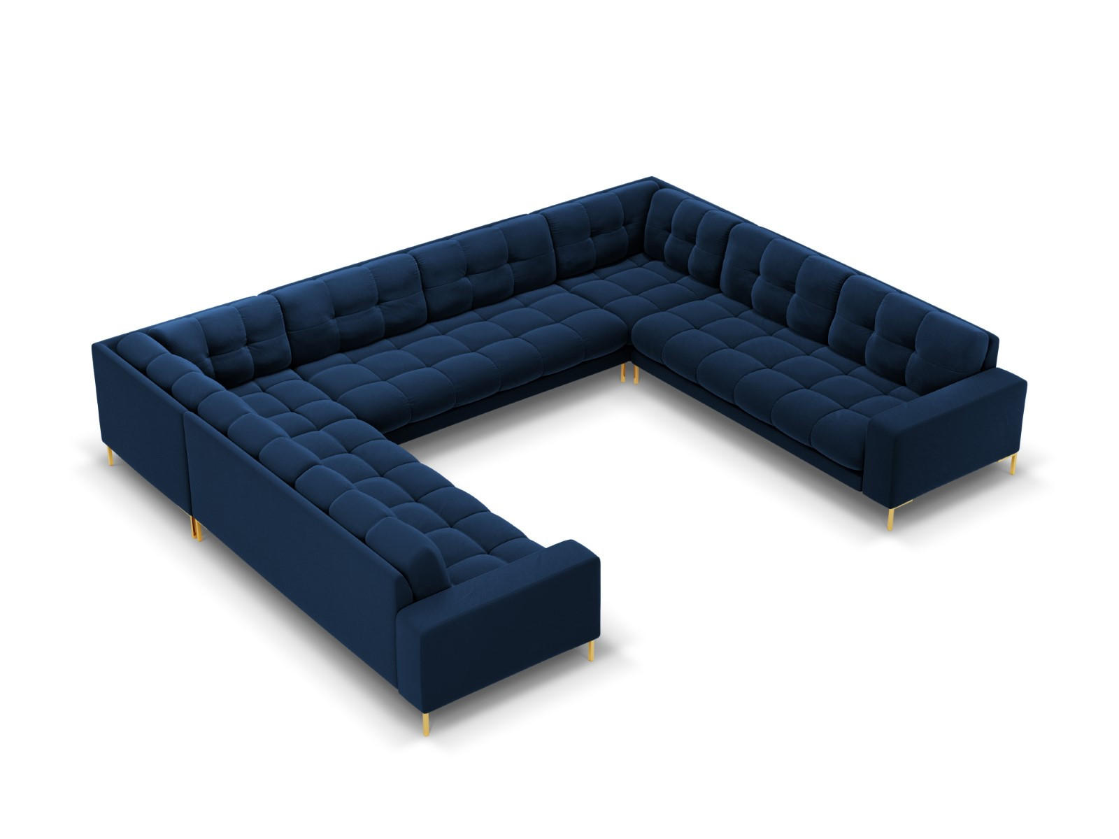 Cobalt blue corner sofa discount
