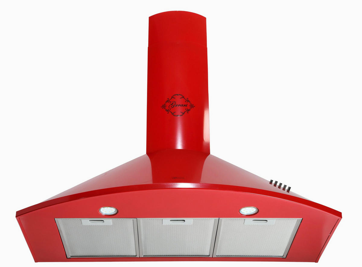 DUNSTABZUGSHAUBE GCH C 046 RD 9 N 90 cm Rot - Rot, Metall (90/117/50cm) - Gurari