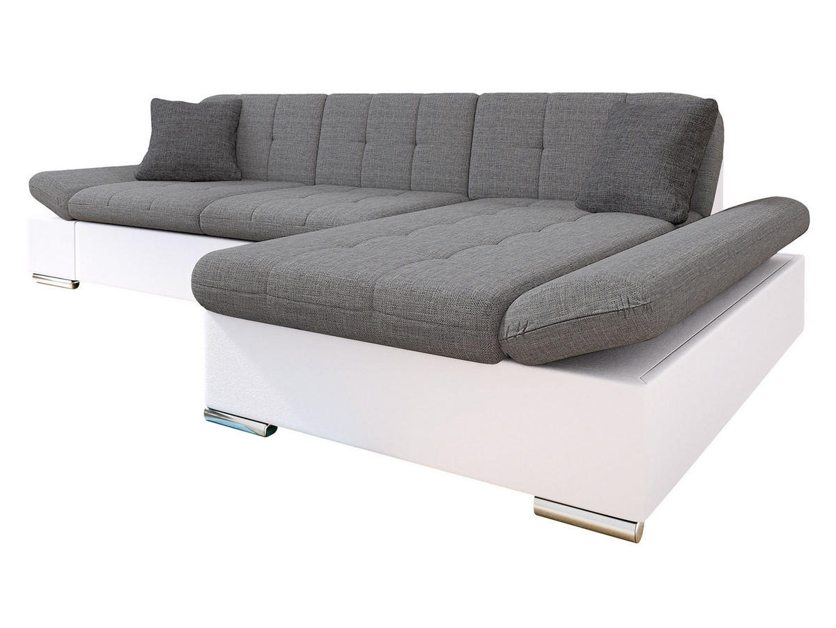 ECKSOFA Malwi, Seite: Rechts - Weiß, Holz/Textil (278/161cm) - MIRJAN24