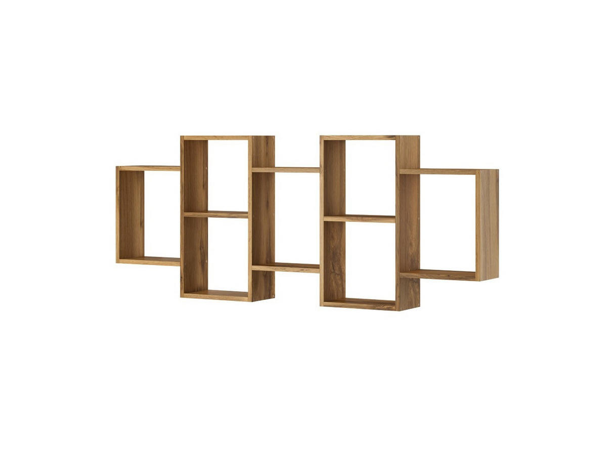 WANDREGAL Trio Wotan Eiche 160,5 / 18 / 65cm - Eiche Wotan, Holz/Holzwerkstoff (161/65/18cm) - Feldmann-Wohnen