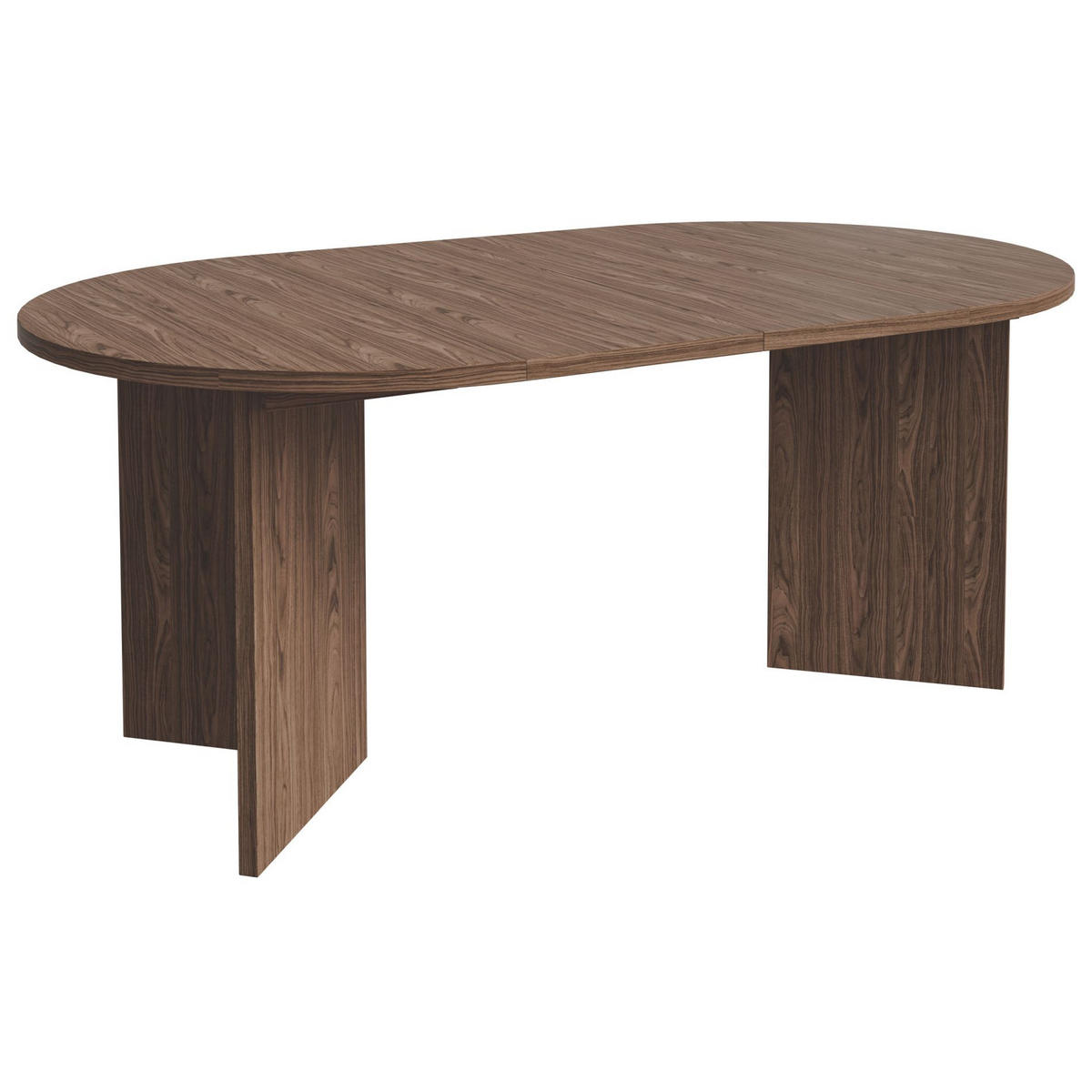 ESSTISCH Selsey Ovo rund, Holzoptik Nussbaum Wisconsin, ausziehbar, 110–190 × 110 cm - Nussbaumfarben, Holzwerkstoff (109.6/109.6/75cm) - Selsey