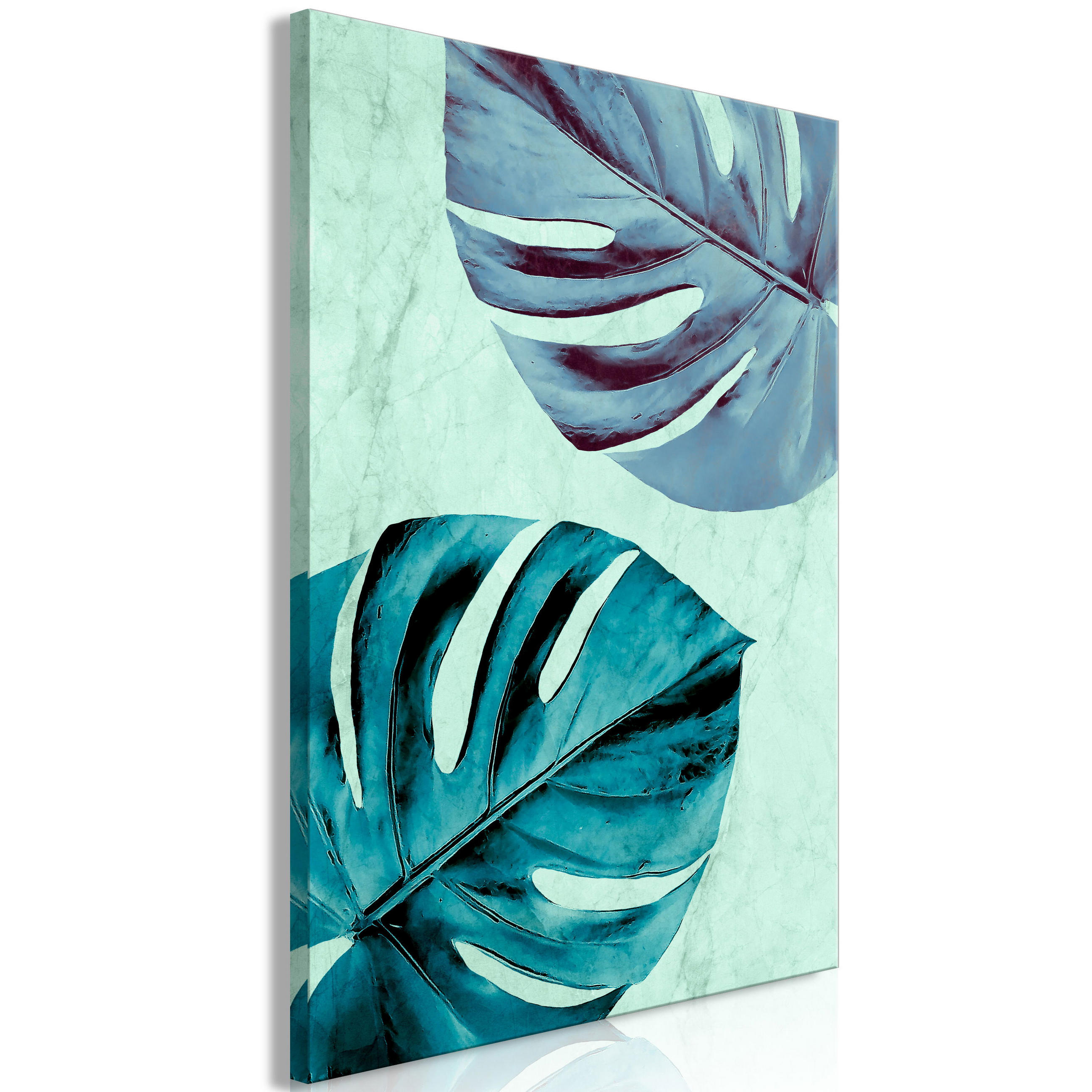 KUNSTDRUCK Grün 40/60 cm - Grün, Textil (40/60cm) - KUNSTLOFT
