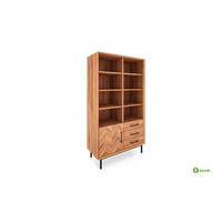 BÜCHERREGAL LEON 97x45 Kernbuche - Kernbuche, Holz (97/176/45cm) - byoak