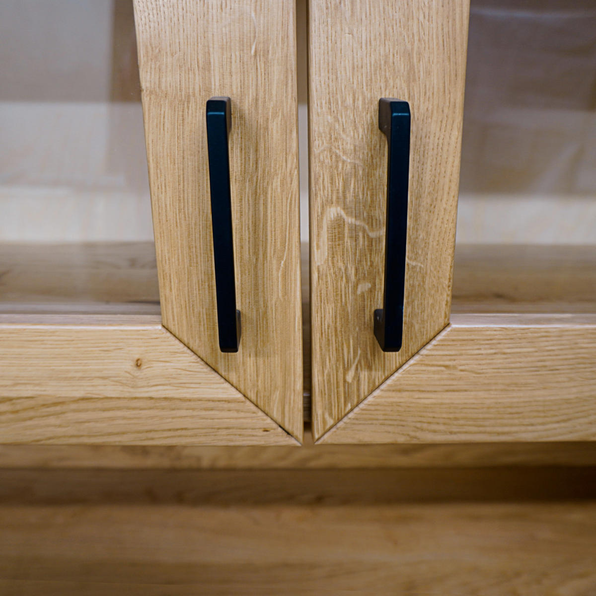 HOLZVITRINE für Wohn- und Esszimmer MONTE - Eichefarben, Holz (120/210/45cm) - Rawood Furniture