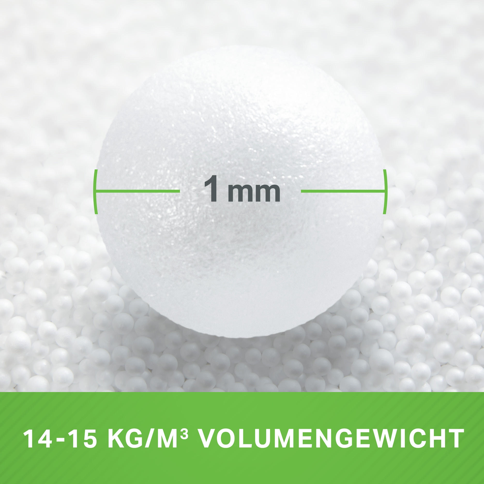 MIKRO-EPS-PERLEN Sitzsack-Füllung 50 Liter - Weiß, Kunststoff (0.2/0.2/0.2cm) - Green Bean