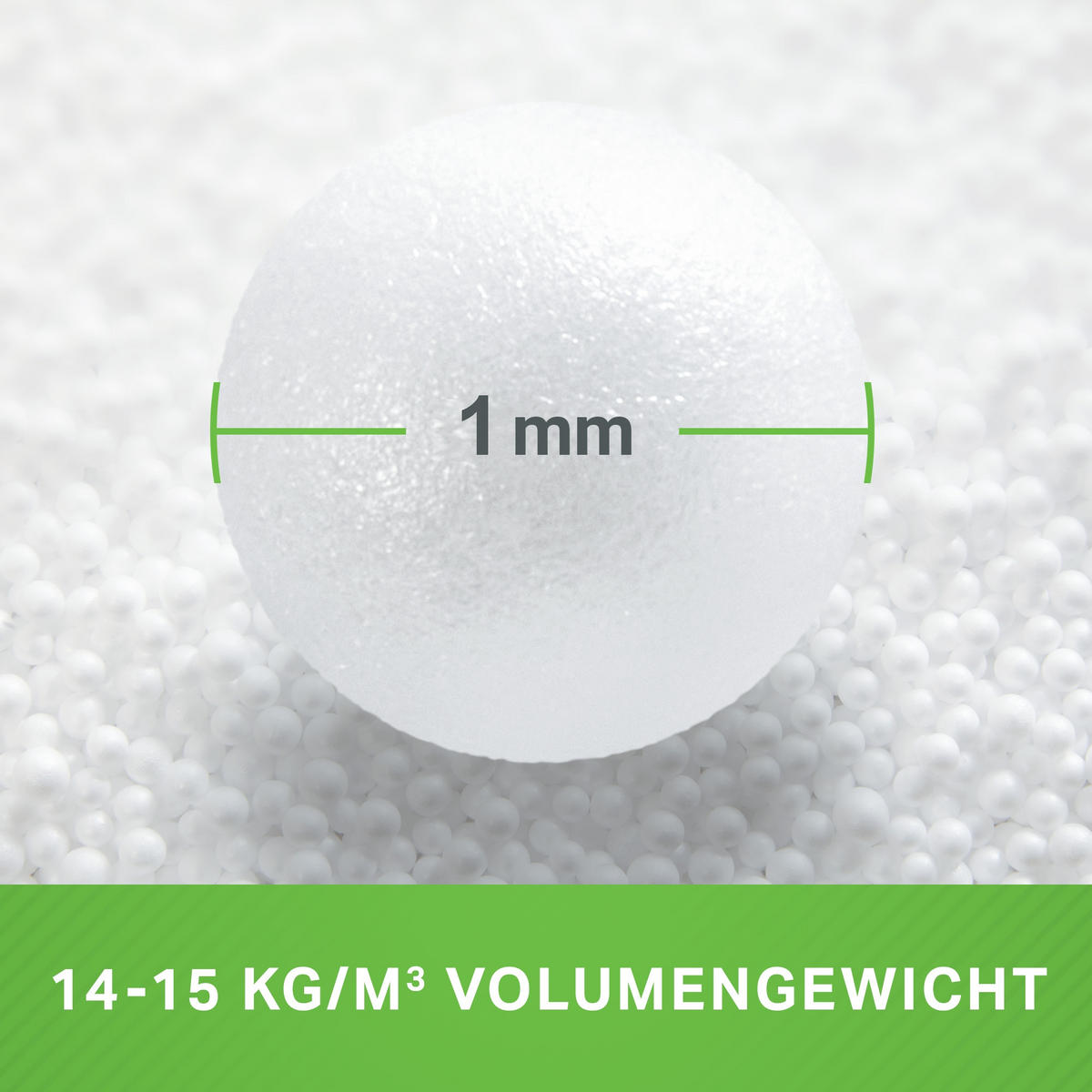 MIKRO-EPS-PERLEN Sitzsack-Füllung 430 Liter - Weiß, Kunststoff (0.2/0.2/0.2cm) - Green Bean