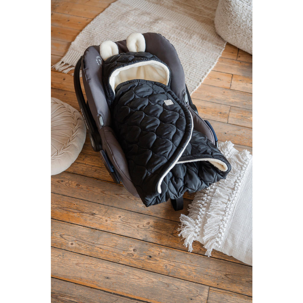 Thumbnail - Kaiserbaby Babyschalenwrap, Schwarz Hochglanz, Textil, 32x7x77 cm, unisex, Baby on Tour, Kinderwagen, Kinderwagen-Zubehö...