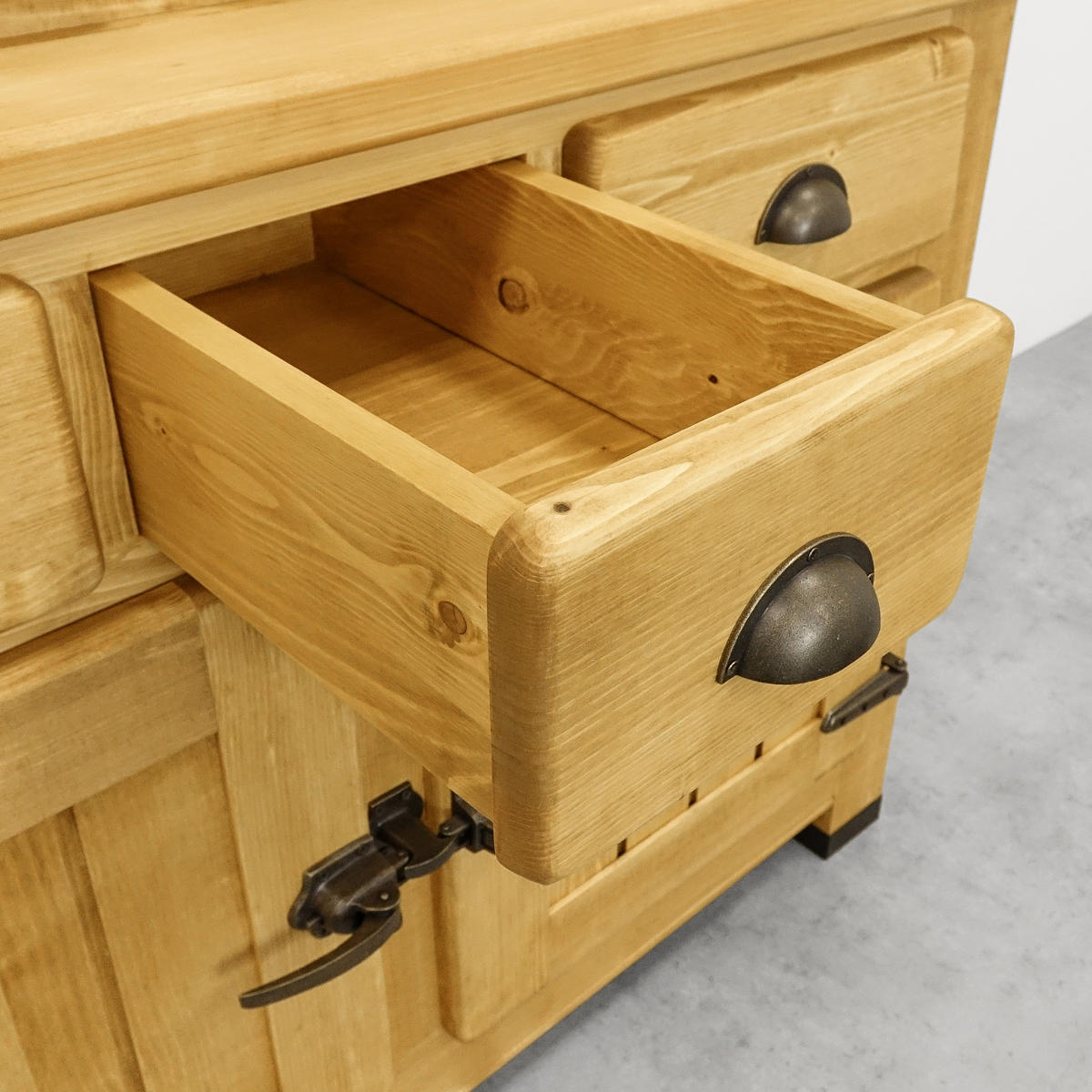 BUFFET aus Massivholz VINTAGE - Honig, Holz (116/200/48cm) - Seart