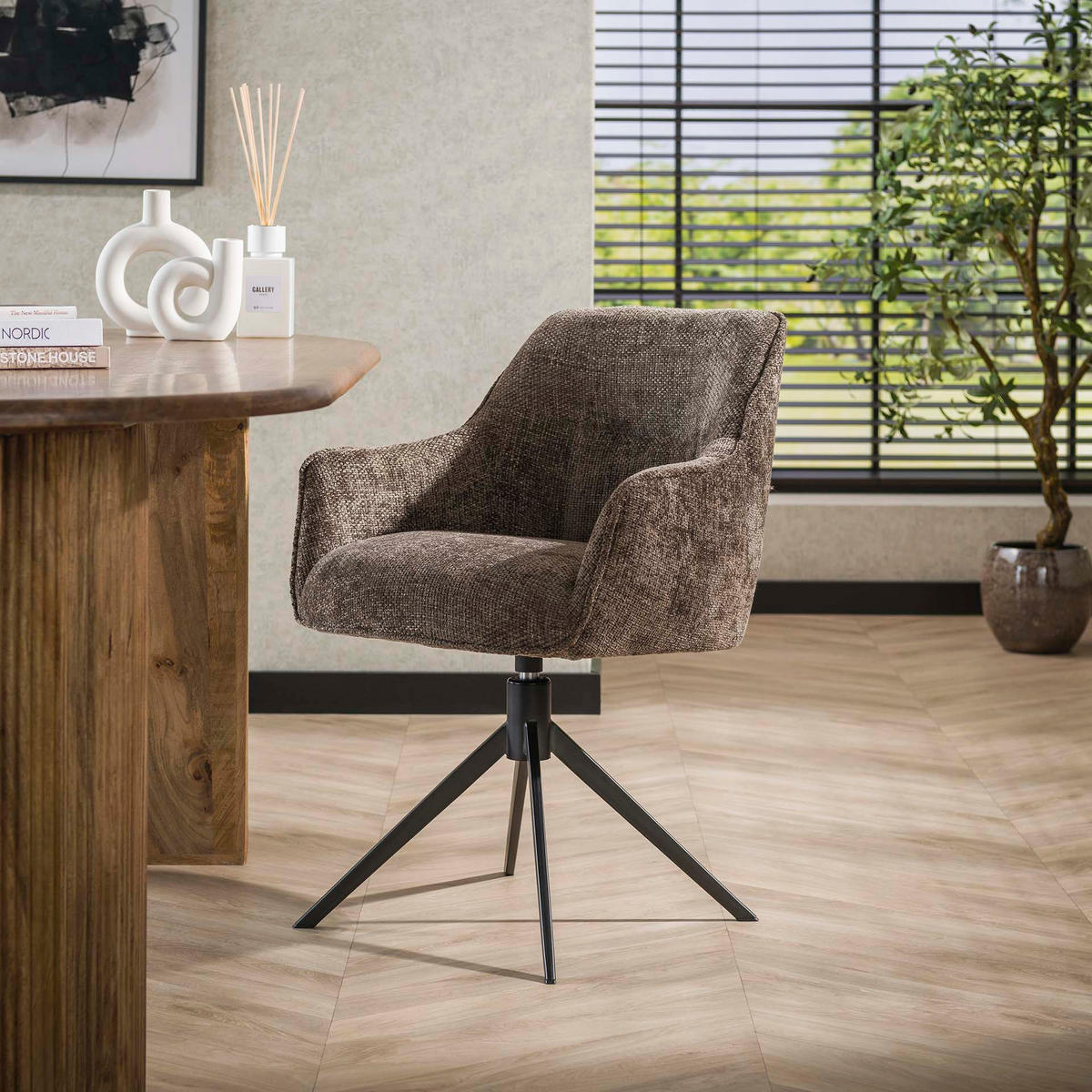 ESSZIMMERSTUHL Pull Taupe 62/61/83 cm 2er-Set - Taupe, Textil (61/83/62cm) - Hoyz Collection