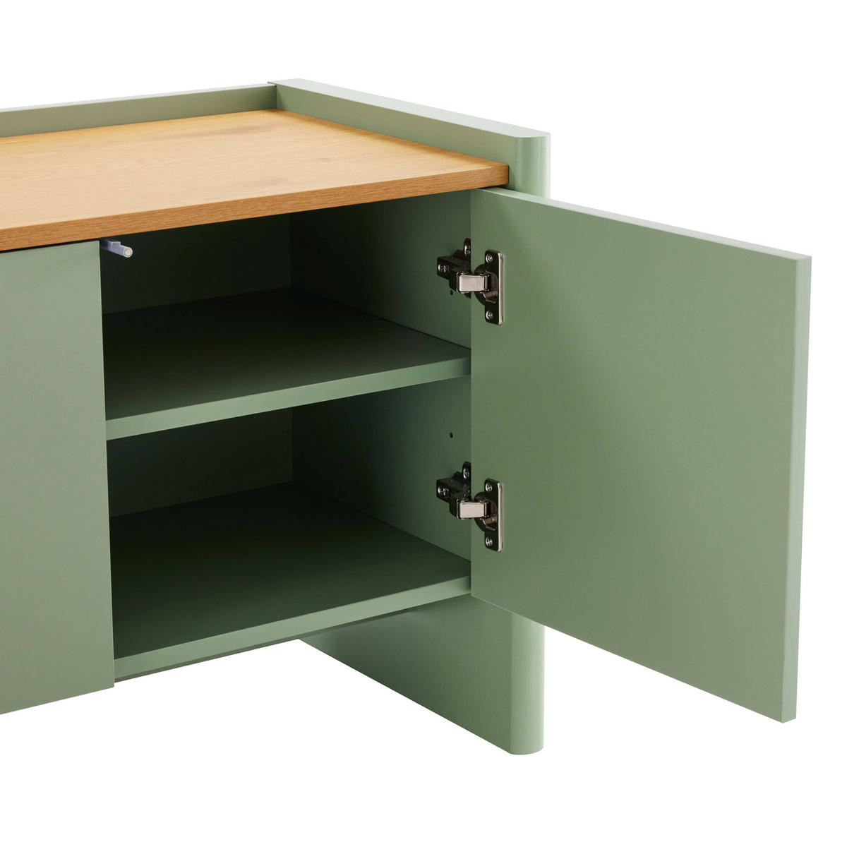 TV-SCHRANK 120 cm, Grün - Grün, Holz (40/55/120cm) - Oviala