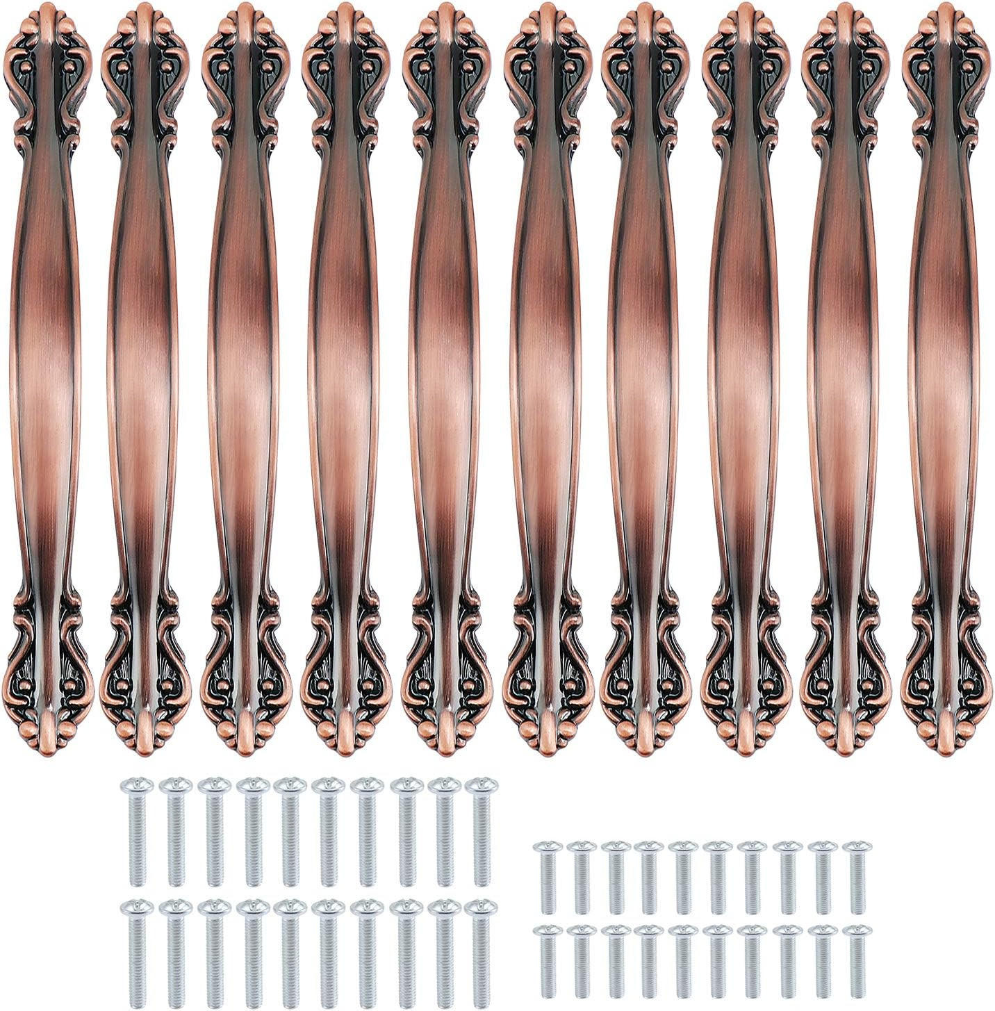 MÖBELGRIFF Rot Bronze 10er-Set 128 mm - Multicolor, Textil (2.2/2/17.5cm)