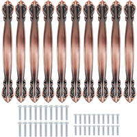 MÖBELGRIFF Rot Bronze 10er-Set 128 mm - Multicolor, Textil (2.2/2/17.5cm)
