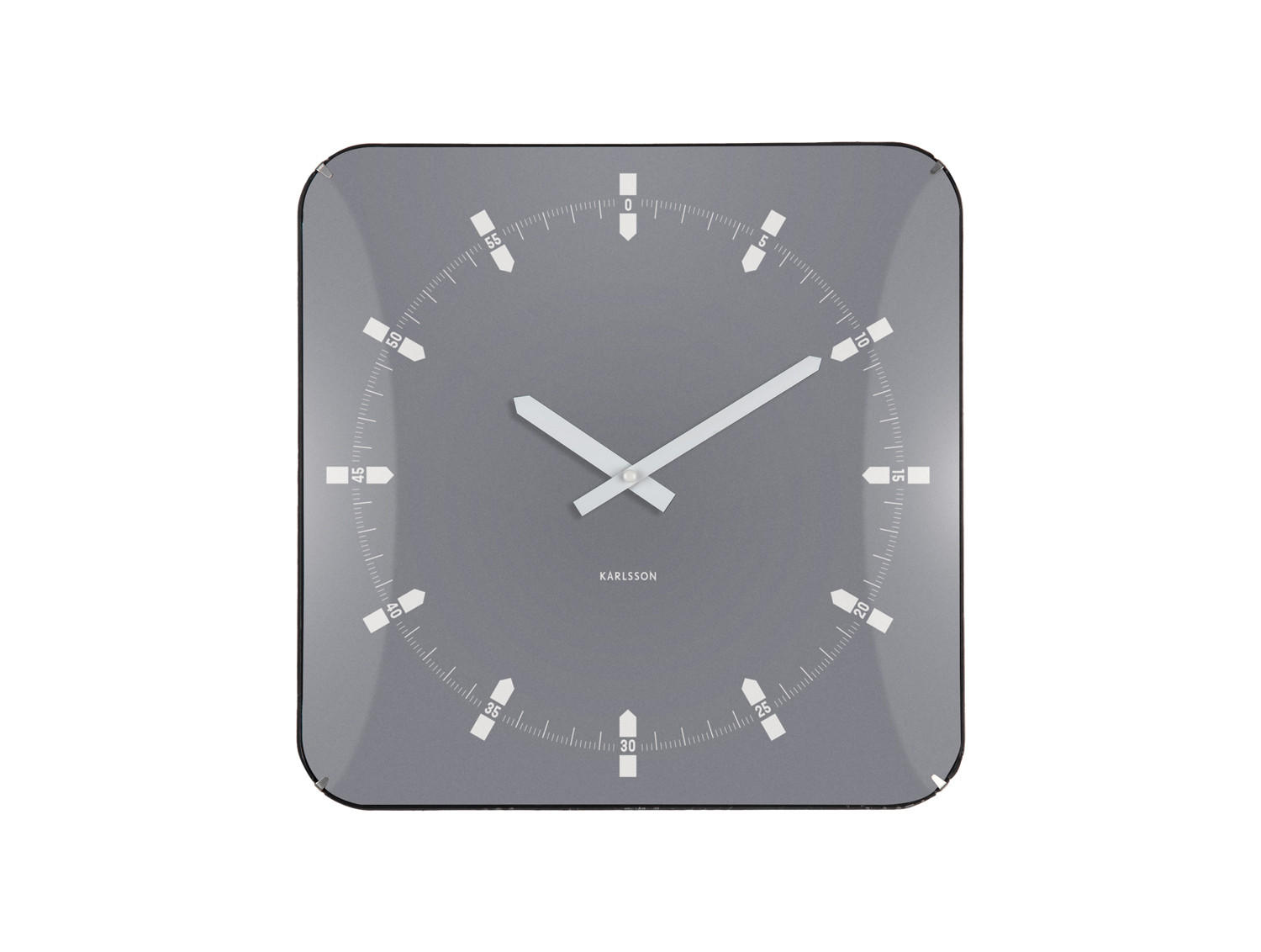 WANDUHR Sucinto Dome Grau 4.5/35/35 cm - Grau, Kunststoff (35/35/4.5cm) - Karlsson