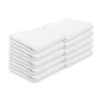 SEIFTÜCHER, 10er-Set, 30x30 cm, 100% Baumwolle, Weiß - Weiß, Textil (30/30cm) - Zollner