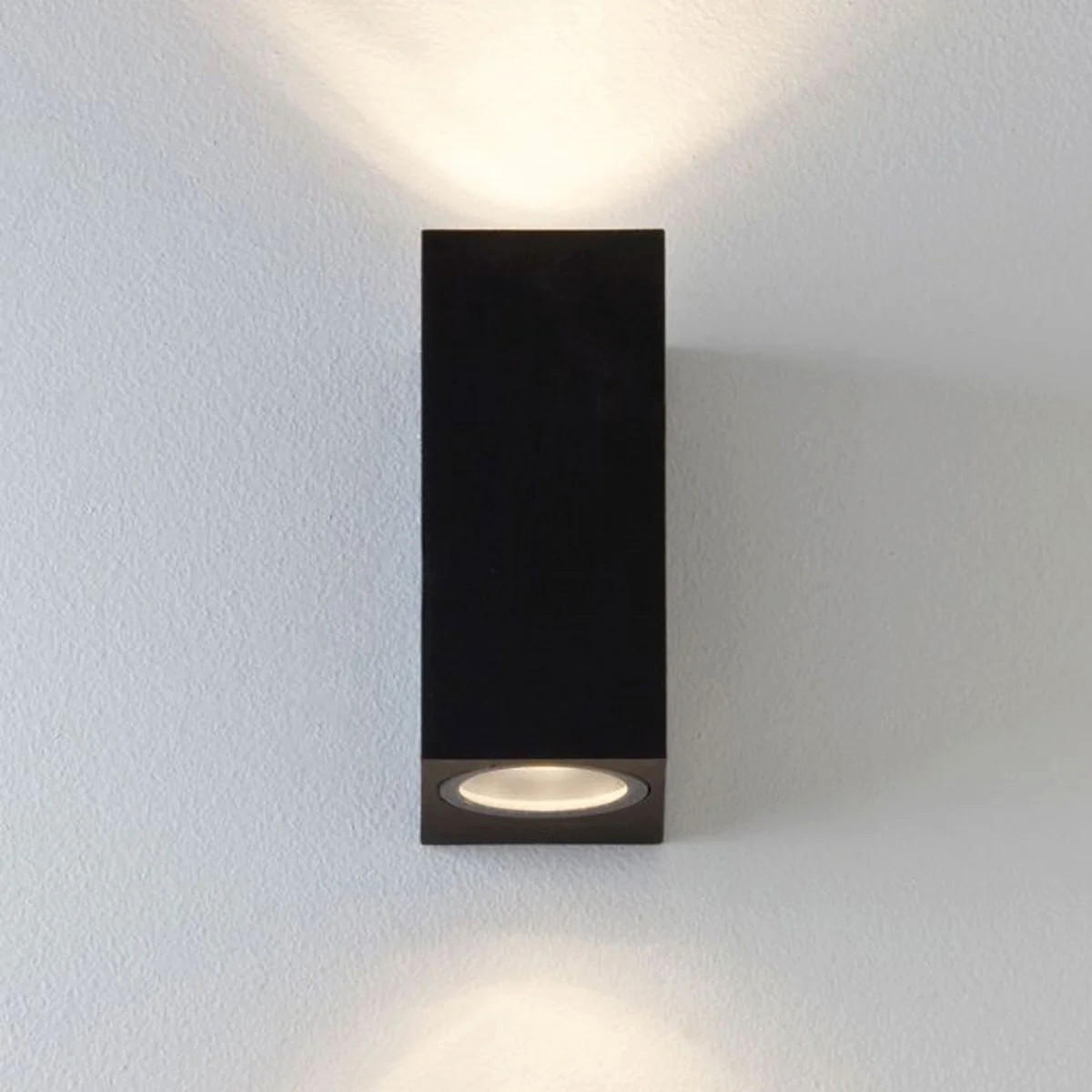 AUSSENWANDLEUCHTEE Schwarz GU10 - Schwarz, Kunststoff (9.2/16/7cm) - CGC Europe