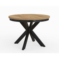 ESSTISCH BAGIO - Honigeiche/Schwarz, Holzwerkstoff (100/100/77cm) - Meblini