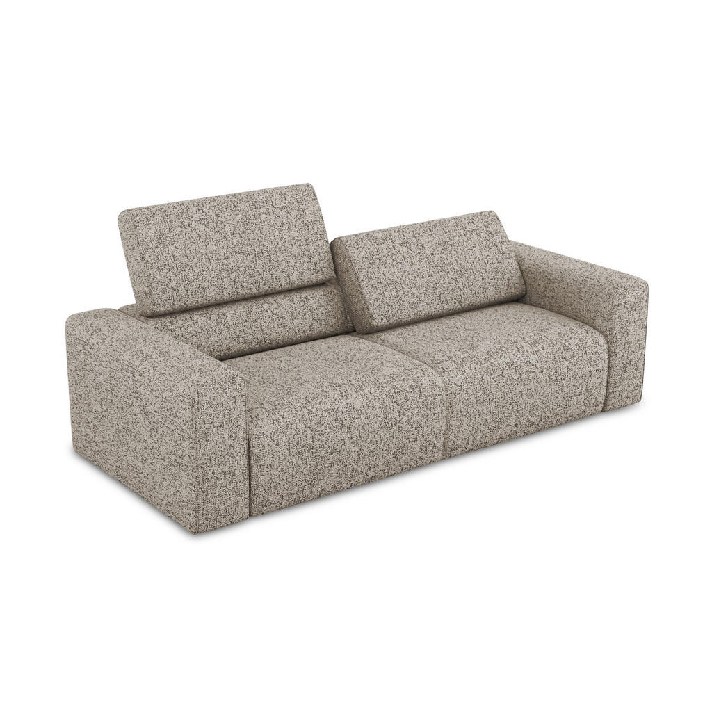 Thumbnail - Makamii 3-Sitzer, Cappuccino, Textil, Füllung: Schaumstoff, 224x80x103 cm, Made in EU, Wohnzimmer, Sofas & Couches, Sofa...