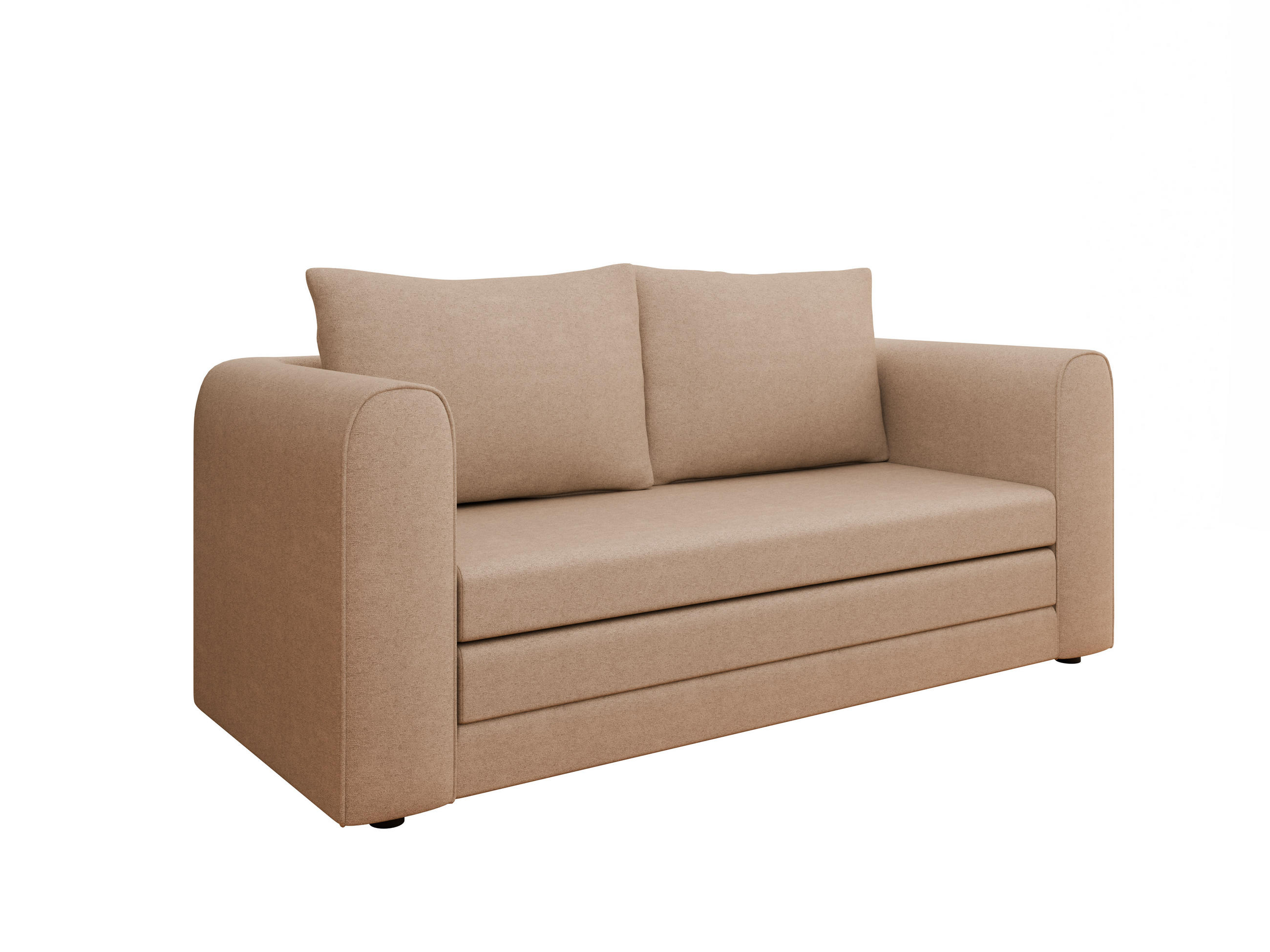 SCHLAFSOFA Arelis Schlafsofa mit Bettfunktion, beige - Beige, Holz (160/78/69cm) - Panda Möbel