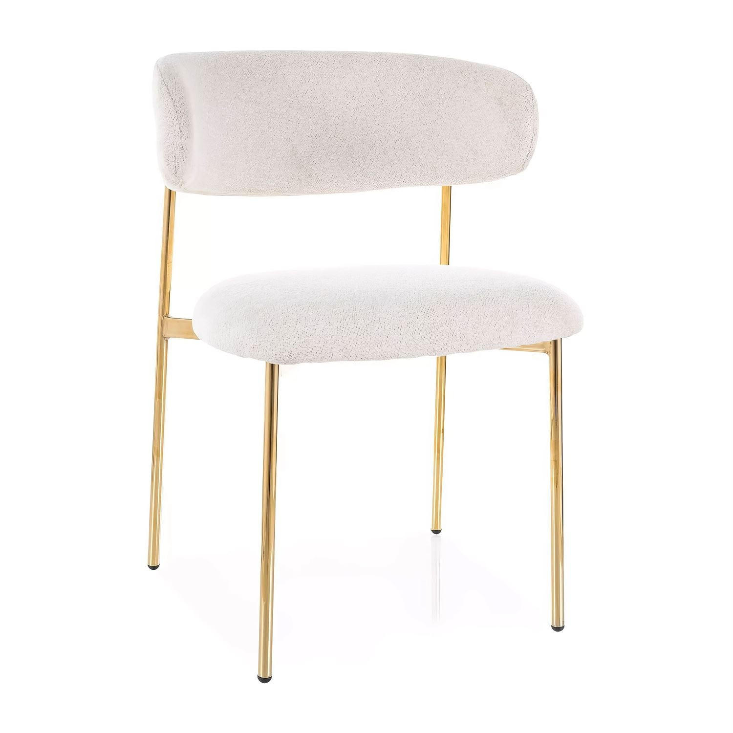 POLSTERSTUHL ELYSE GOLD - Beige, Textil (56/80/58cm) - Lookway