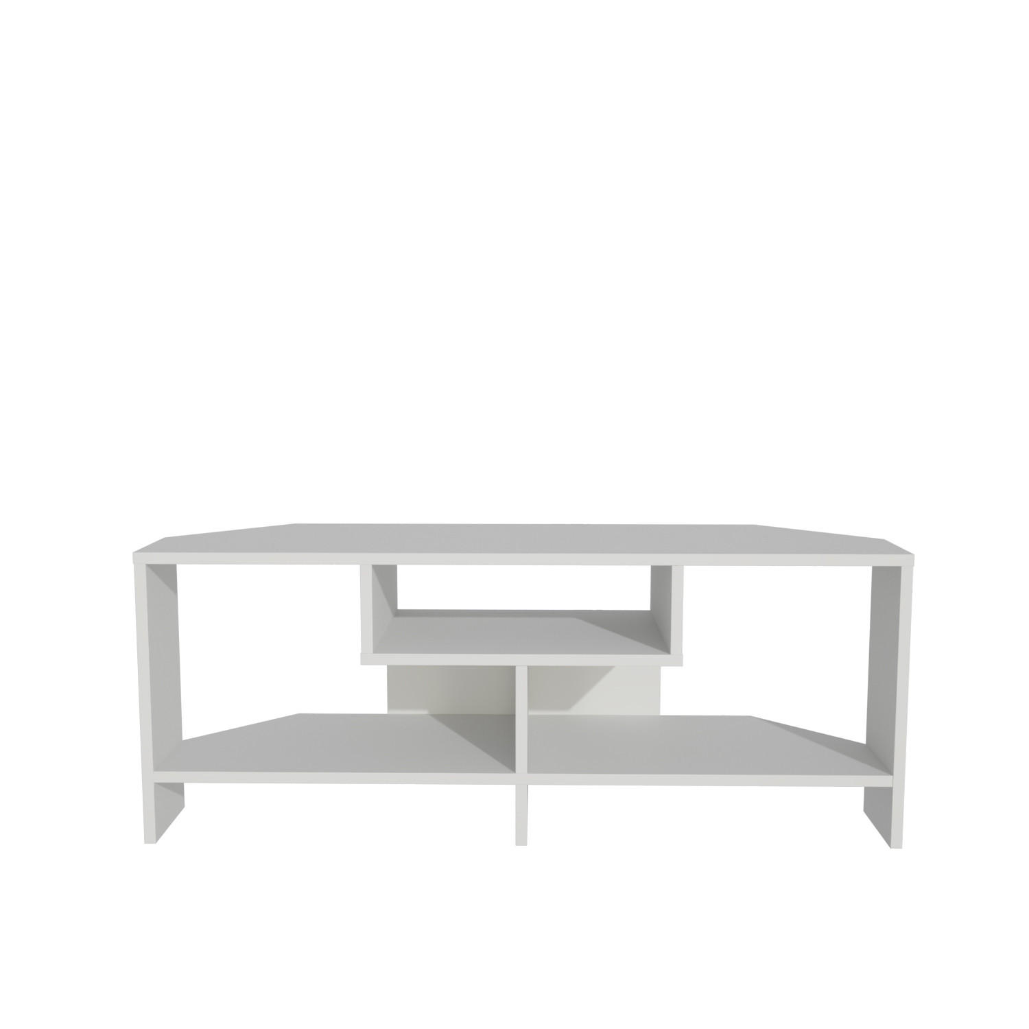 TV-LOWBOARD Maldiv - Weiß, Holzwerkstoff (114.44/47/35cm) - Decorotika