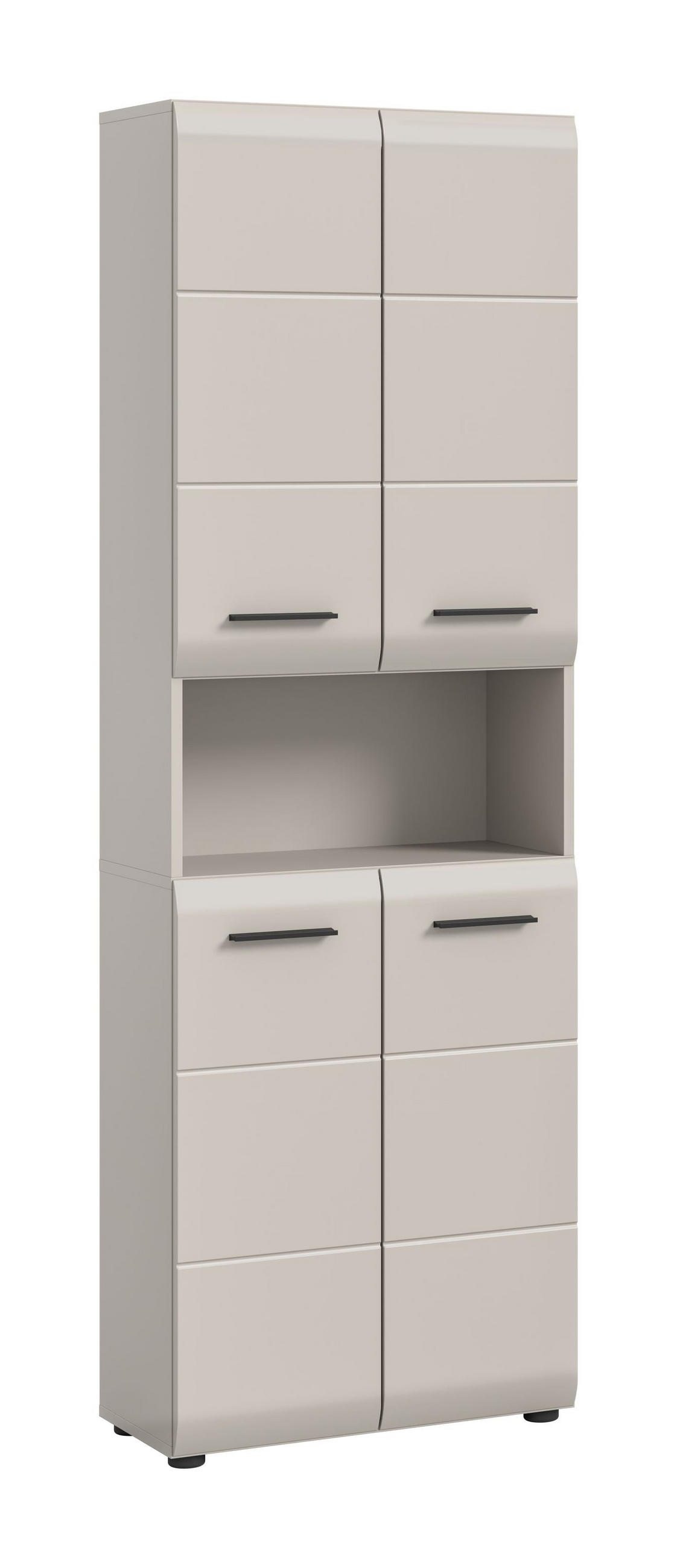 BADSCHRANK hoch ICE (B/H/T: ca. 60/185/30 cm) in Kaschmir/Kaschmir matt - Kaschmir, Holz (60/185/30cm)