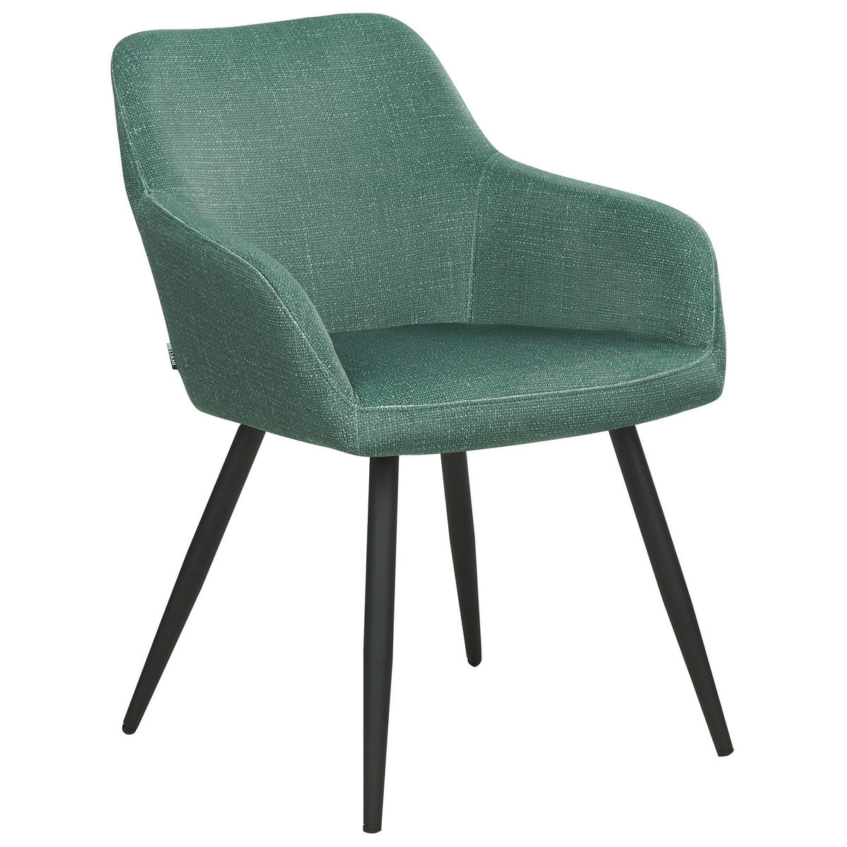 ÉTKEZŐSZÉK 2 darabos Szett Bársony sötétzöld Casmalia - fekete/zöld, textil (60/80/66cm) - Beliani