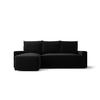 ECKSOFA mit Schlaffunktion SAVIO Poso 135 Links - Schwarz, Textil (232/140cm) - Bedante