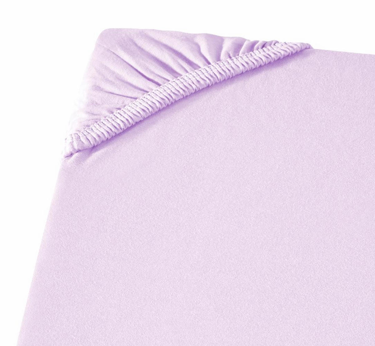 BABYBETT-SPANNBETTLAKEN 60x120 - 70x140 cm Jersey Baby Bettlaken aus 100% Baumwolle, Spannbetttuch Laken Uni Flieder - Flieder, Textil (70/140cm) - Carpe Sonno