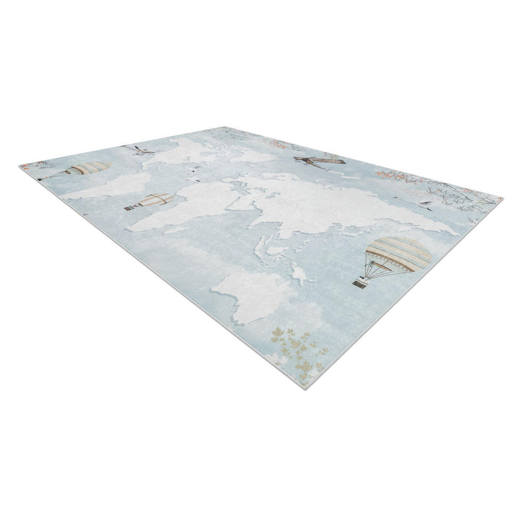 Thumbnail - rugsX Teppich, Blau, Textil, Rechteckig, 140x190 cm, Teppiche & Böden, Teppiche, Teppich Kinderzimmer