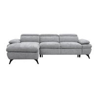 SCHLAFSOFA - 5 Personen - Stoff - Grau - - Grau, Textil (284/80/176cm) - Vente-Unique