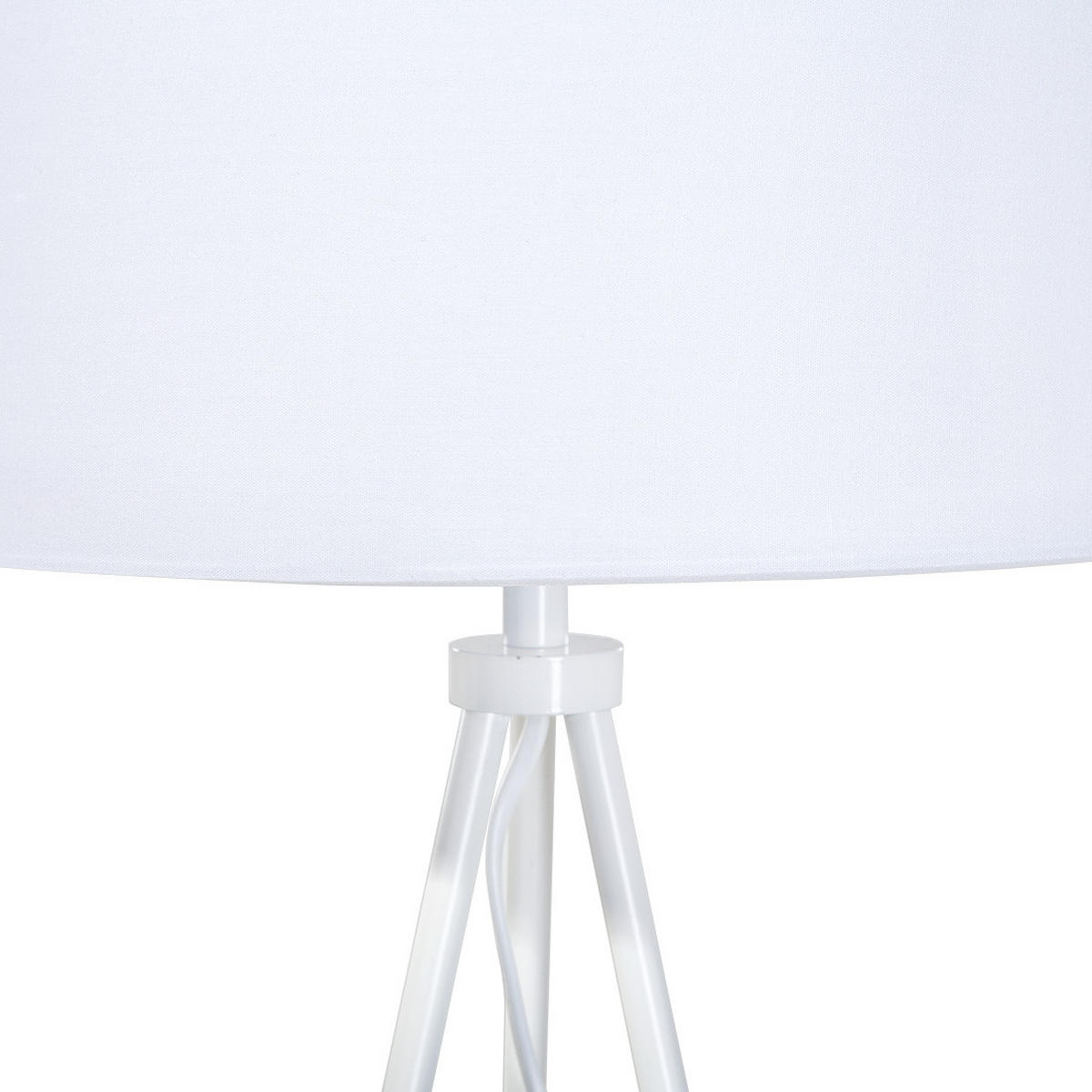 STEHLAMPE Sambra 35/35/149 cm - Weiß, Metall (35/35/149cm) - Beliani