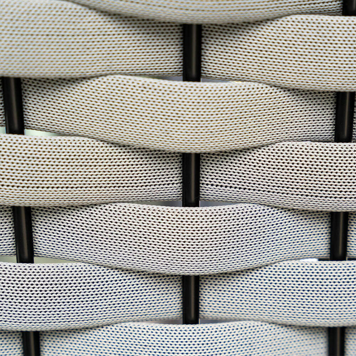 HÄNGESESSEL CADEIRA - Hellgrau, 2-Sitzer - Hellgrau, Kunststoff/Metall (127/155/76cm) - Home Deluxe