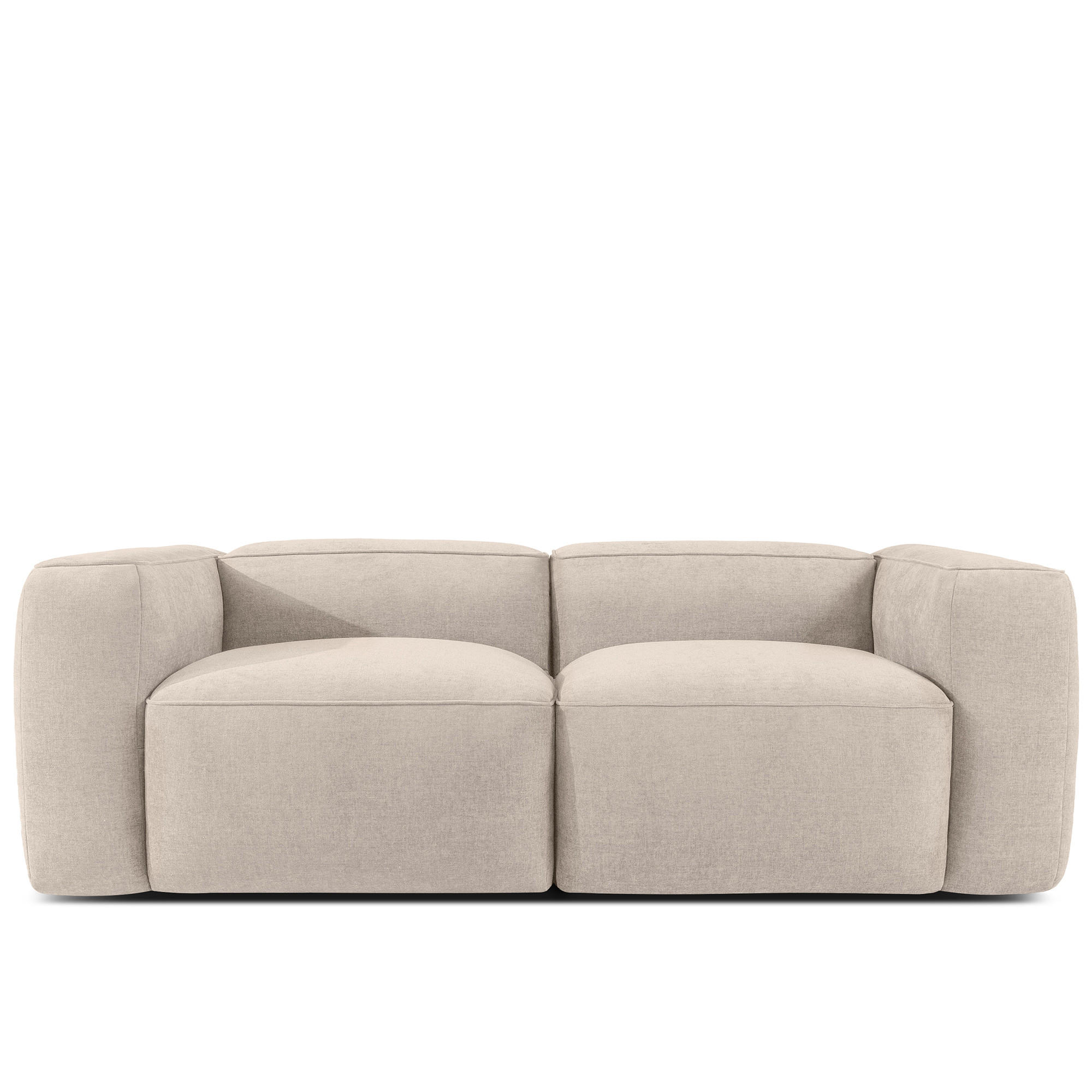 2-SITZER SOFA FUBBO, Cremig - Creme, Holz/Holzwerkstoff (210/73/96cm) - KONSIMO®
