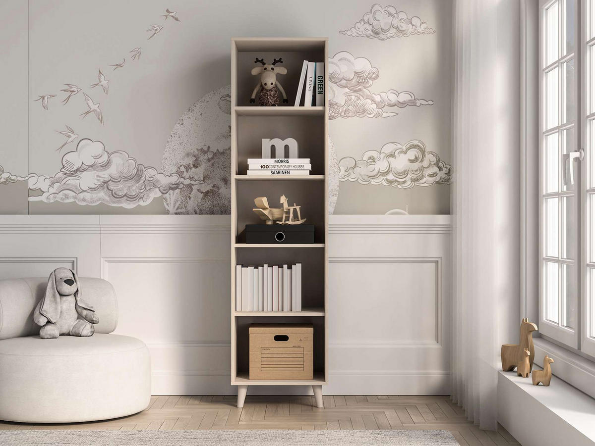 STANDREGAL – 50 cm – Mevel – Beige - Beige, Holzwerkstoff (50/190/40cm) - hi-markt