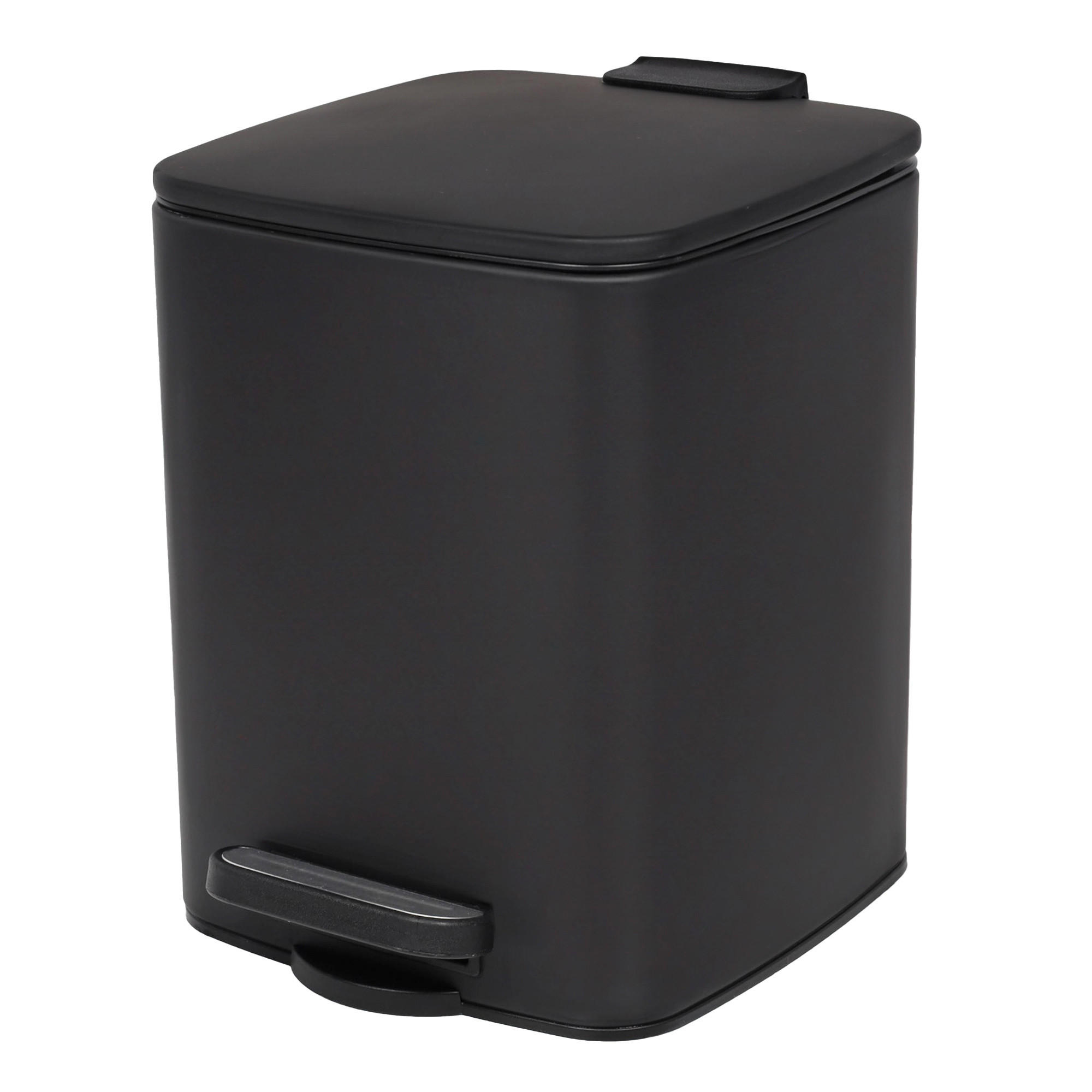 TRETEIMER Balvo 6 l - Schwarz, Metall (19.5/25/23.5cm) - NUXIO