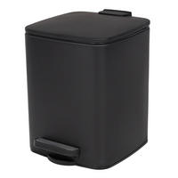TRETEIMER Balvo 6 l - Schwarz, Metall (19.5/25/23.5cm) - NUXIO