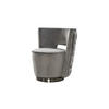 SESSEL SENSO Grau Webstoff - Silberfarben/Grau, Textil (77/77/67cm) - KAWOLA