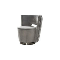 SESSEL SENSO Grau Webstoff - Silberfarben/Grau, Textil (77/77/67cm) - KAWOLA