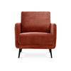 DESIGNER-SESSEL Emma aus Cord in Terrakotta - Rotbraun/Terra cotta, Holz/Holzwerkstoff (71/81/75cm) - Sicaan