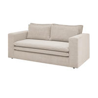 SOFA beige Cord, Couch 2-Sitzer 180 cm - Beige, Holz/Textil (180/83/91cm) - Furn.Design