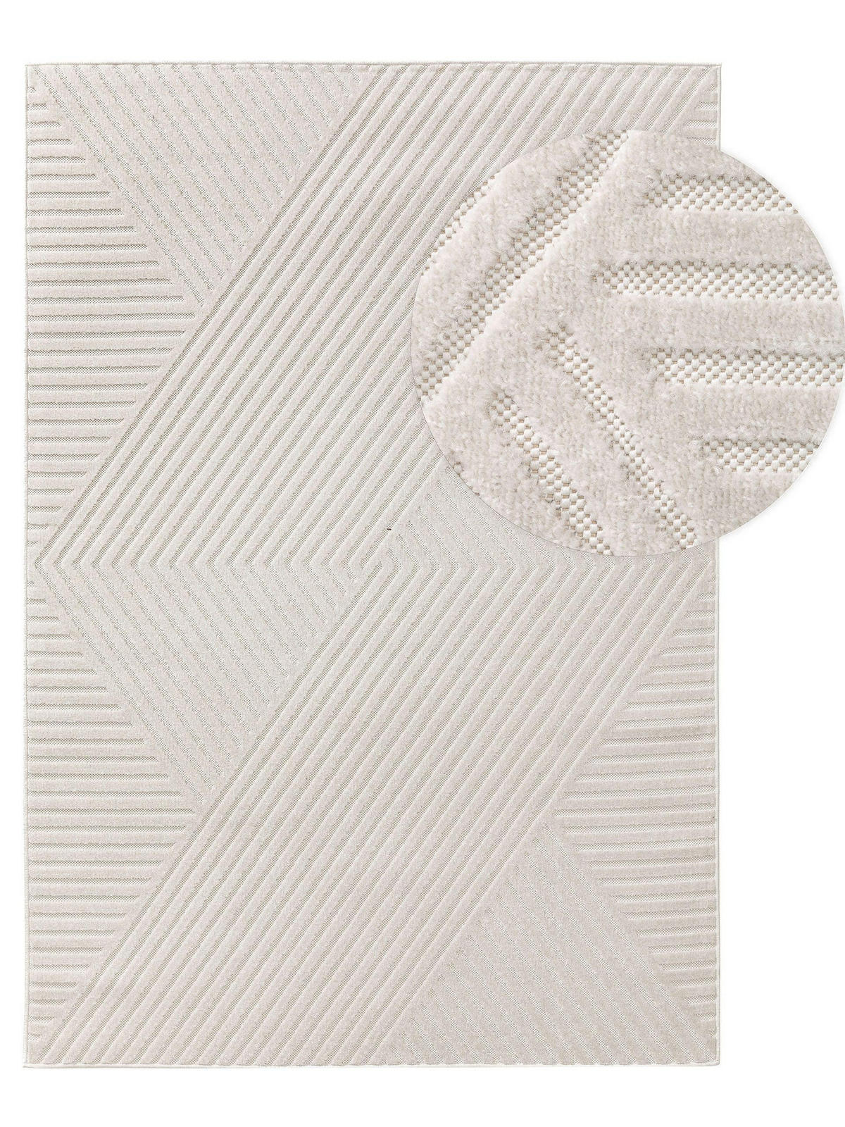 OUTDOORTEPPICH Mars Cream 120x170 cm - Creme, Textil (120/170cm) - benuta Pop